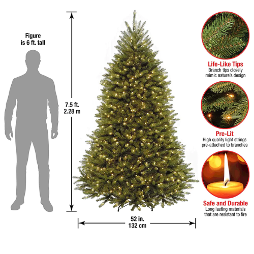 Albero di Natale pieghevole con luci 🎄 Albero di Natale pieghevole con luci 🎁