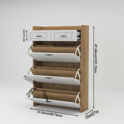 Elegant, space-saving shoe rack for the entrance!✨👞