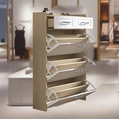 Elegant, space-saving shoe rack for the entrance!✨👞
