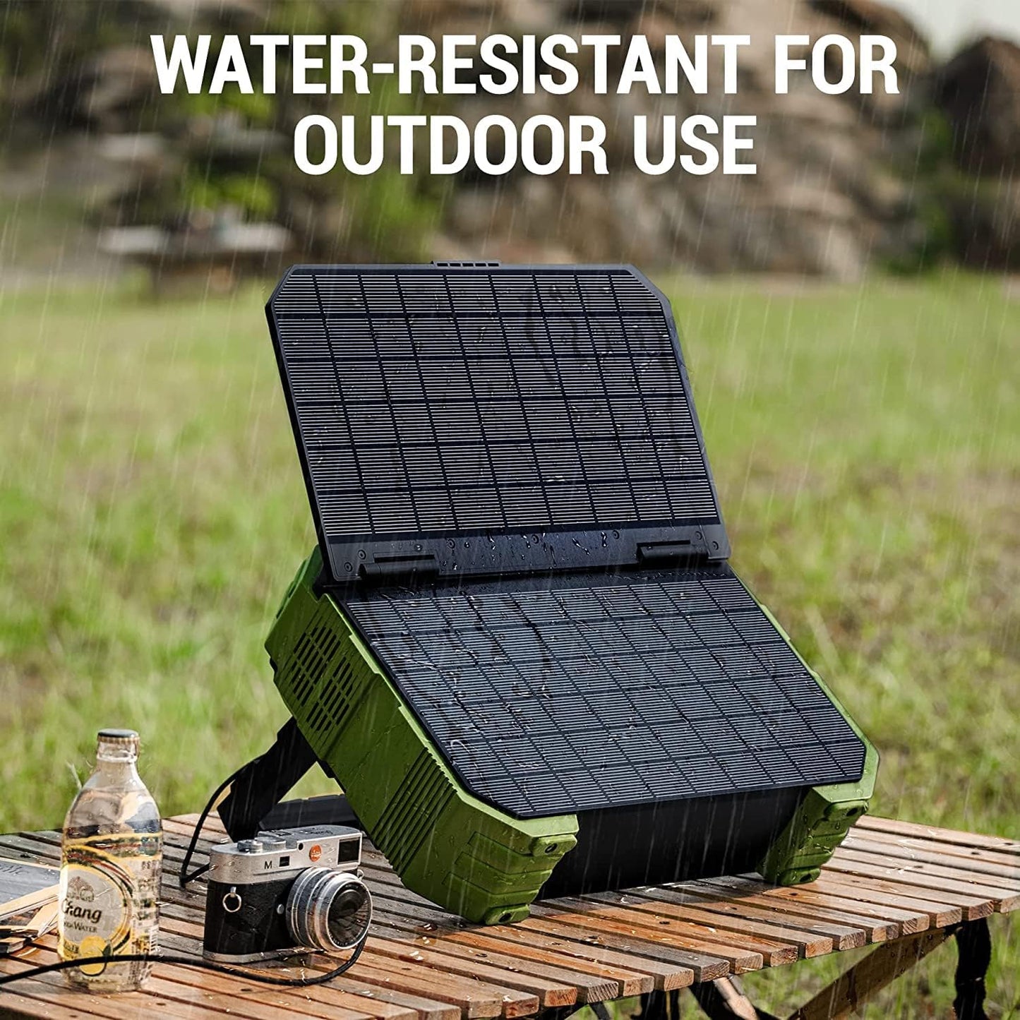 Portable Power Station with 30W Solar Panel